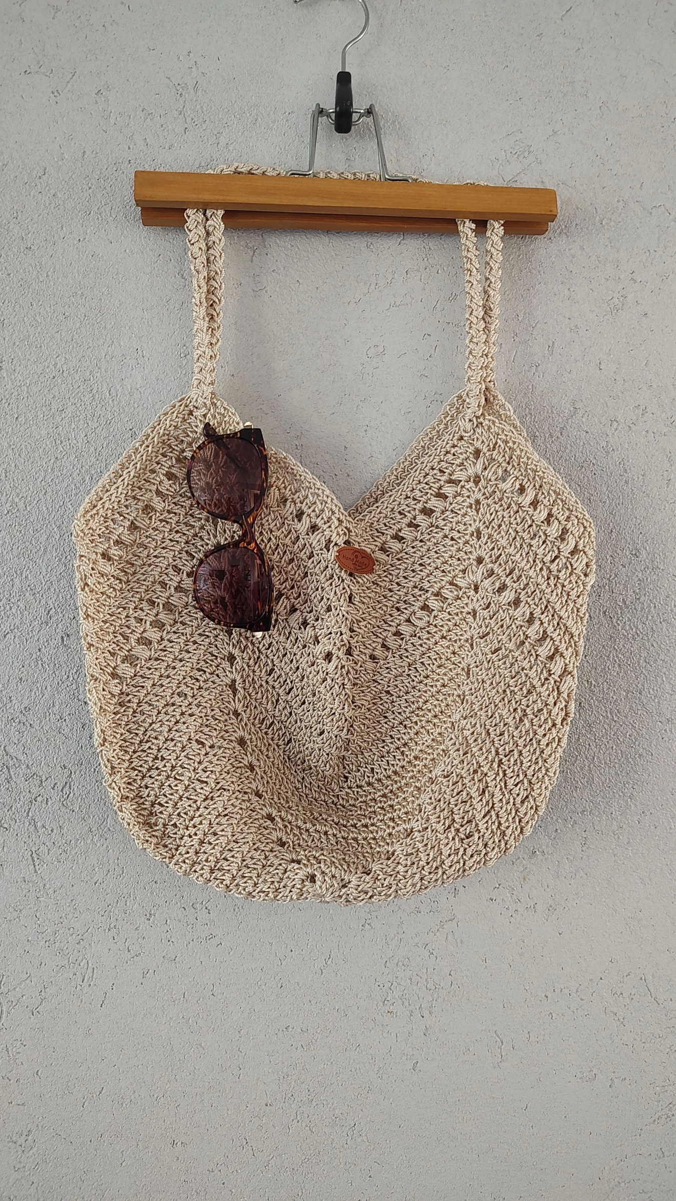 Boho Summer Nylon Crochet Tote Bag – photo 2